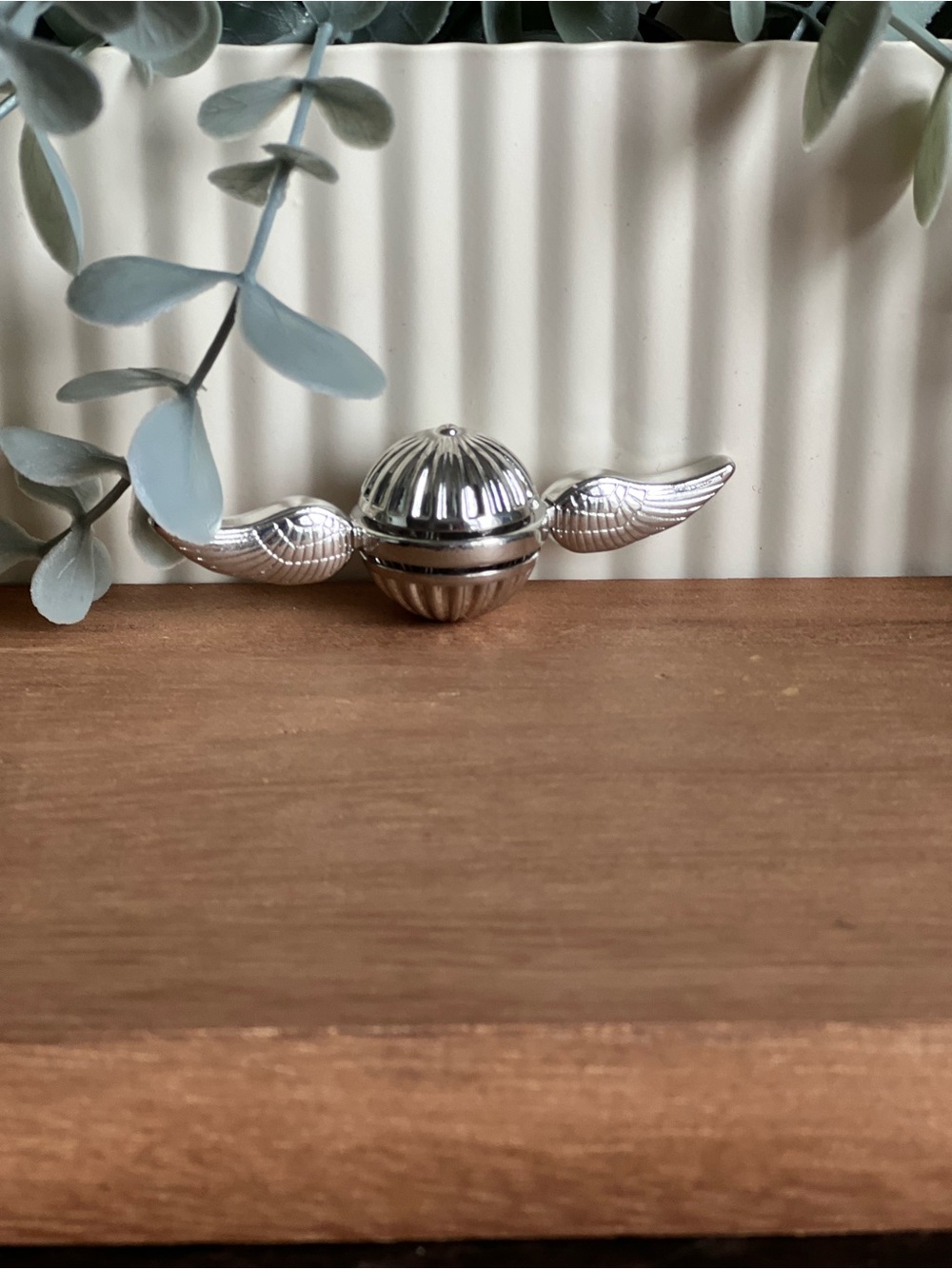 Silver Winged Fidget Spinner